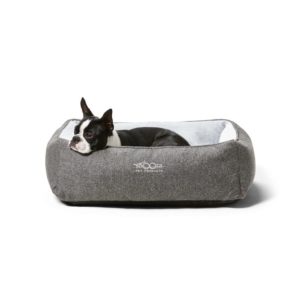 dog in pet bed